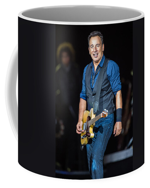 Bruce Springsteen Coffee Mug featuring the photograph Bruce Springsteen by Georgia Clare