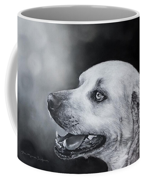 Dog Coffee Mug featuring the pastel Bruiser by Joni Beinborn