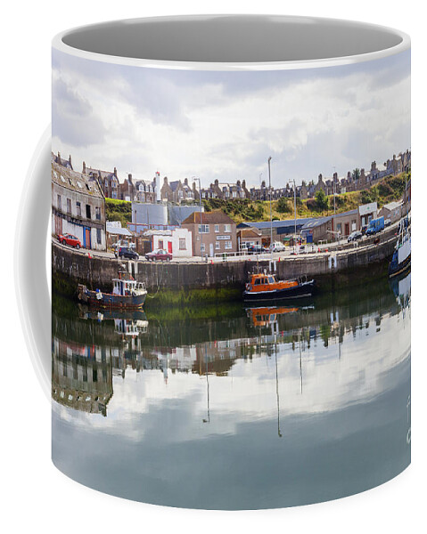 Buckie Coffee Mug featuring the photograph Buckie Harbour by Diane Macdonald