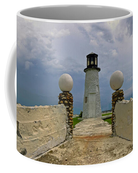 Buckroe Coffee Mug featuring the photograph Buckroe Beach Lighthouse by Jerry Gammon