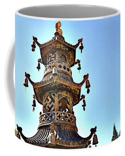 I Find Great Tranquility In This Photo. Meditative And Peaceful. Coffee Mug featuring the photograph Buddhist Bells by Spencer Hughes