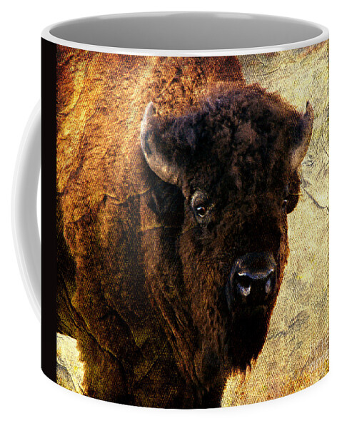 Buffalo Coffee Mug featuring the photograph Buffalo by Linda Cox