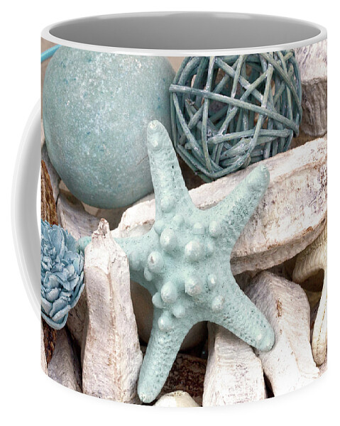Bundle Coffee Mug featuring the digital art Bundle Of Shells I by Sundance B