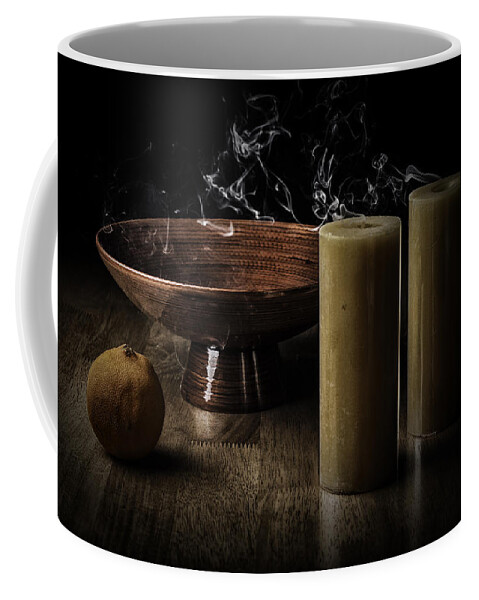 Bath Coffee Mug featuring the photograph Burning by Don Hoekwater Photography