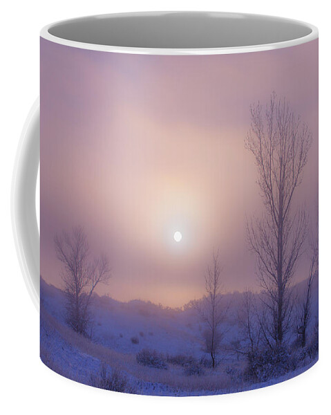 Fog Coffee Mug featuring the photograph Burning Through by Darren White