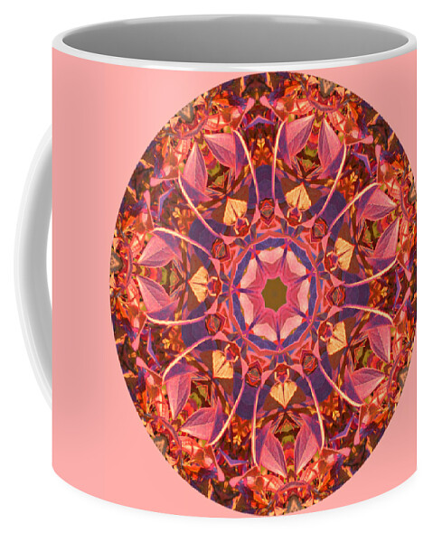 Fall Coffee Mug featuring the photograph Burst of Fall Mandala by Beth Sawickie
