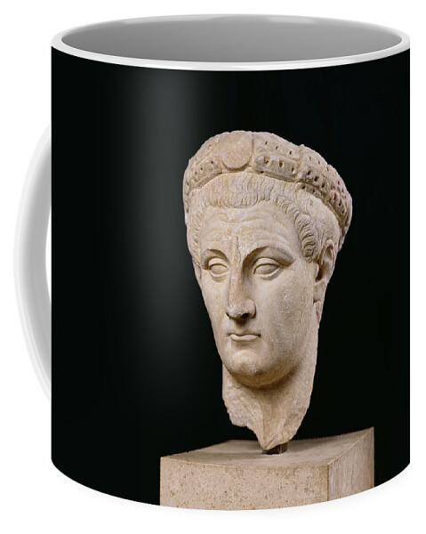 Empereur Claude Coffee Mug featuring the sculpture Bust of Emperor Claudius by Anonymous