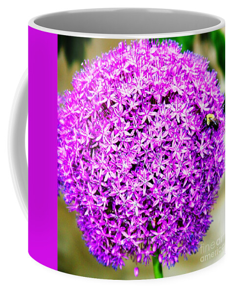 Flower Coffee Mug featuring the photograph Busy Little Bee by Judy Palkimas