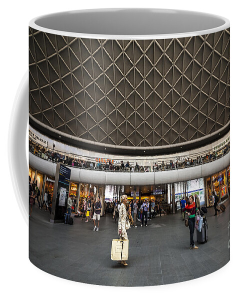 Abstract Coffee Mug featuring the photograph Busy Station by Svetlana Sewell