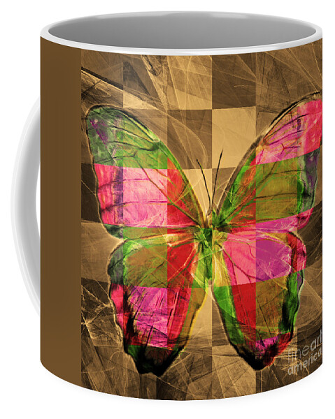 Butterfly Coffee Mug featuring the photograph Butterfly DSC2969v3 square by Wingsdomain Art and Photography