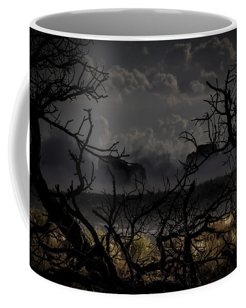 Usa Coffee Mug featuring the photograph Buttes in the Fog by Kristal Kraft