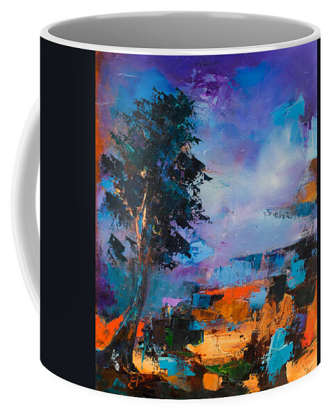 Elise Palmigiani Coffee Mug featuring the painting By the Canyon by Elise Palmigiani