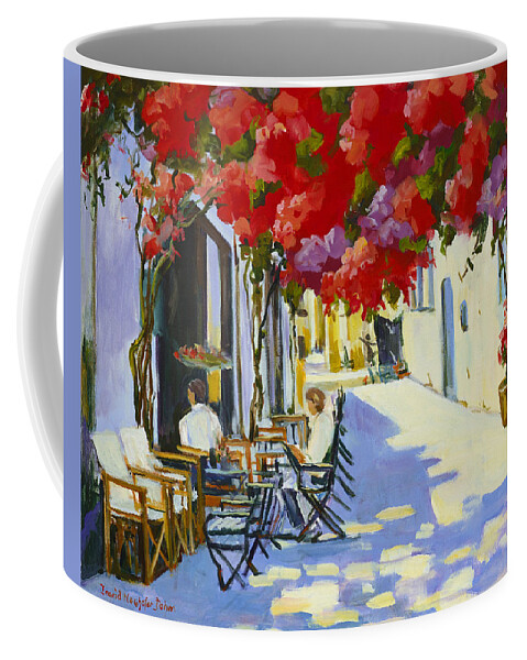 Cafe Coffee Mug featuring the painting Cafe by Ingrid Dohm