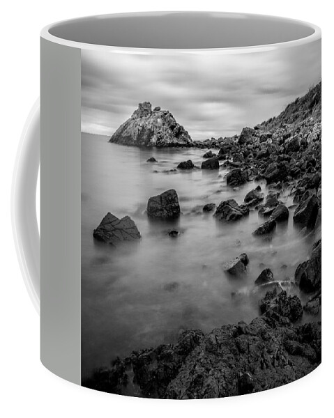 Cairncastle Coffee Mug featuring the photograph Cairncastle Ruin by Nigel R Bell