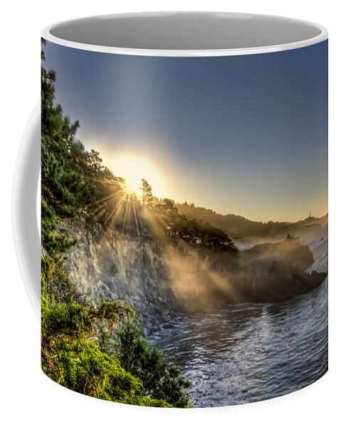 Tourism Coffee Mug featuring the photograph Pacific Sunrise by Maria Coulson