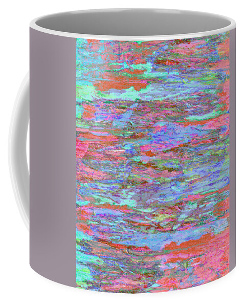 Abstract Coffee Mug featuring the digital art Calmer Waters by Stephanie Grant