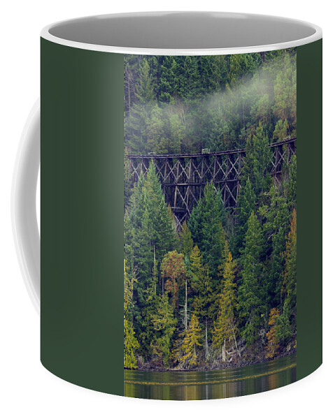 Forest Coffee Mug featuring the photograph Cameron Trestle by Randy Hall