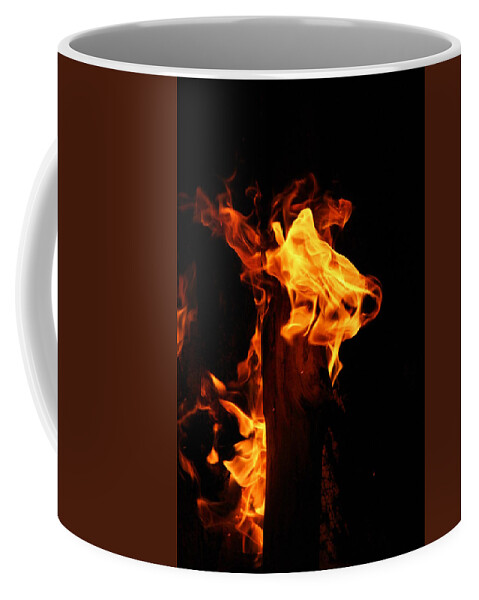 Campfire Coffee Mug featuring the photograph Campfire by Beth Vincent