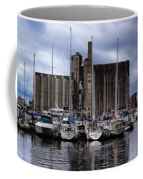 Malting Silo Coffee Mug featuring the photograph Canada Malting Silos Harbourfront by Nicky Jameson
