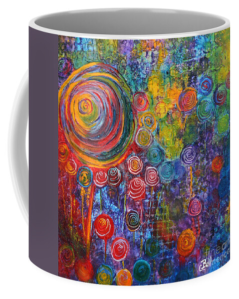 Candy Coffee Mug featuring the painting CandyLand by Claire Bull