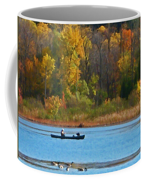 Canoe Coffee Mug featuring the photograph Canoer 2 by Aimee L Maher ALM GALLERY
