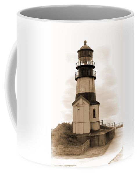 Cape Disappointment Coffee Mug featuring the photograph Cape Disappointment Lighthouse by Cathy Anderson