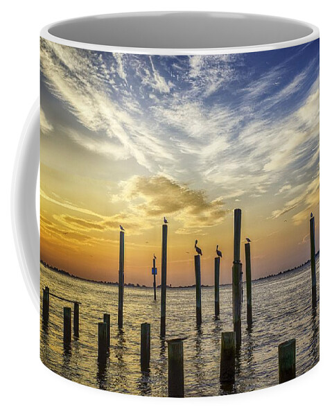 Southport Coffee Mug featuring the photograph Cape Fear Sunrise by Nick Noble