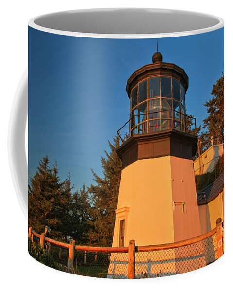 Cape Meares Coffee Mug featuring the photograph Cape Meares Lighthouse Complex by Adam Jewell