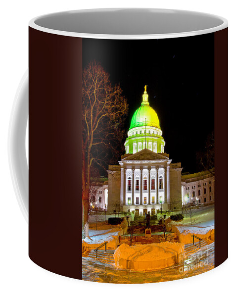Capitol Coffee Mug featuring the photograph Capitol Madison Packers Colors by Steven Ralser