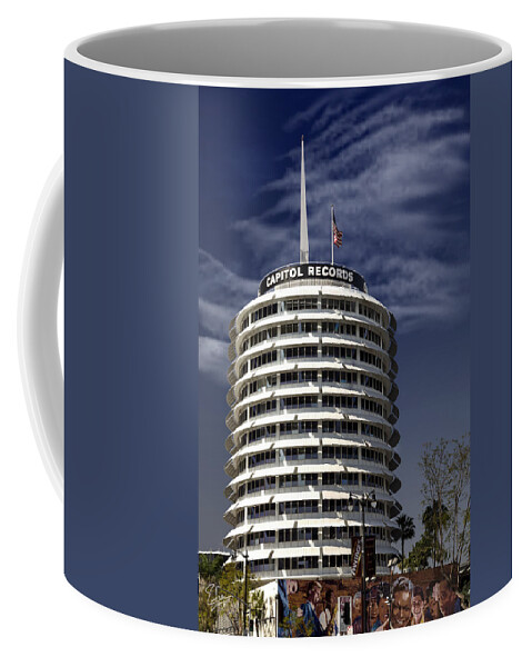Endre Coffee Mug featuring the photograph Capitol Records Building by Endre Balogh