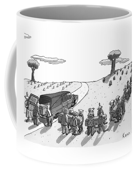 Captionless. In A Cemetery Coffee Mug
