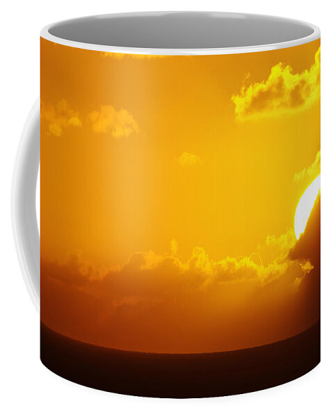 Sailing Into The Sunset Coffee Mug featuring the photograph Sailing Into the Sunset -- Sunset on the Caribbean Sea by Darin Volpe