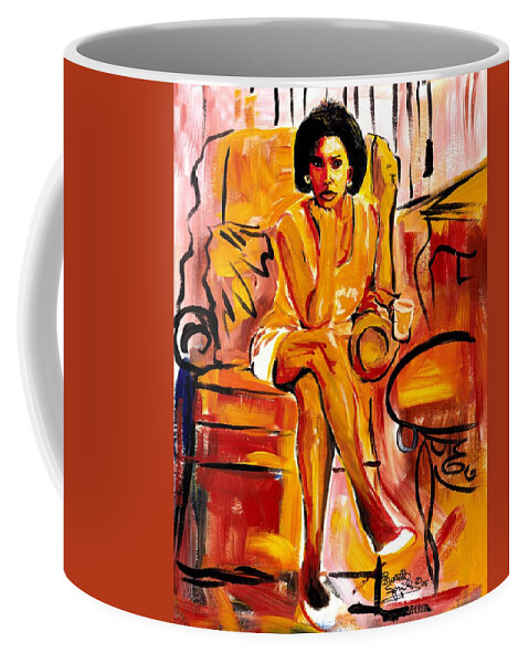 Everett Spruill Coffee Mug featuring the painting Carol Elaine by Everett Spruill