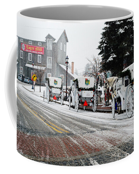 Frankenmuth Coffee Mug featuring the photograph Carriage Ride by Janice Adomeit