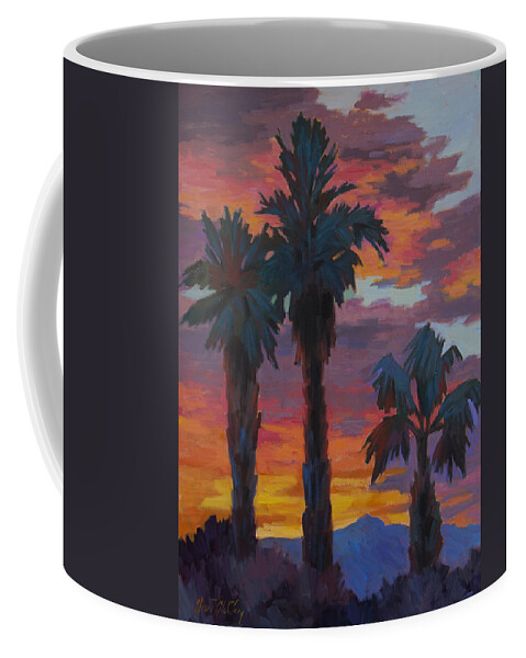 Casa Tecate Coffee Mug featuring the painting Casa Tecate Sunrise 2 by Diane McClary