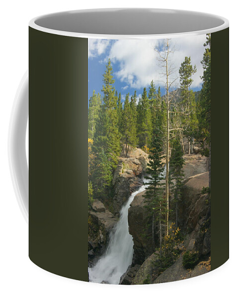 Waterfall Coffee Mug featuring the photograph Cascading Beauty by Beth Collins