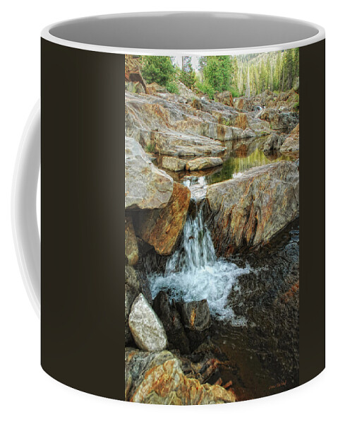 Yuba River Coffee Mug featuring the photograph Cascading Downward by Donna Blackhall