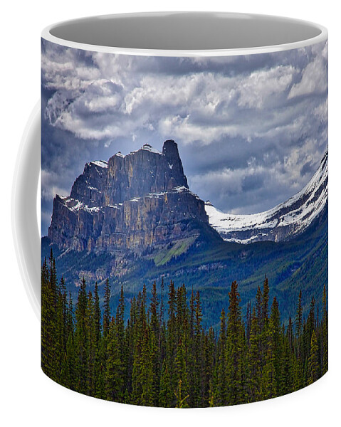 Banff Coffee Mug featuring the photograph Castle Mountain - Banff by Stuart Litoff