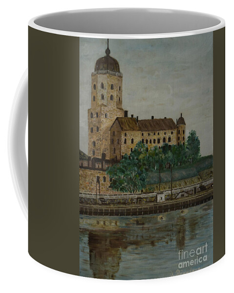 Castle Of Vyborg Coffee Mug featuring the painting Castle of Vyborg by O Ronnberg