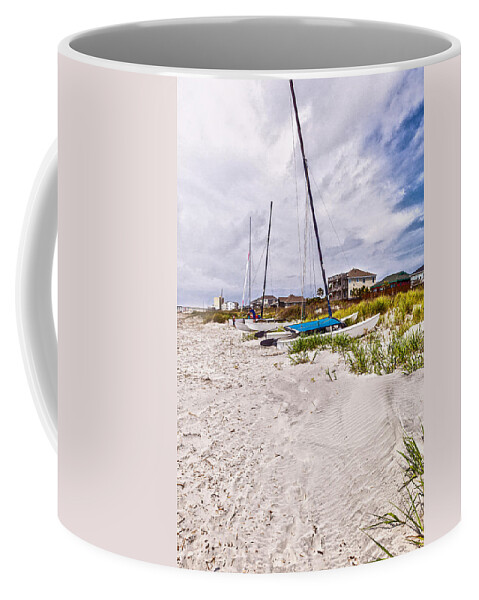 Landscape Coffee Mug featuring the photograph Catamaran by Sennie Pierson