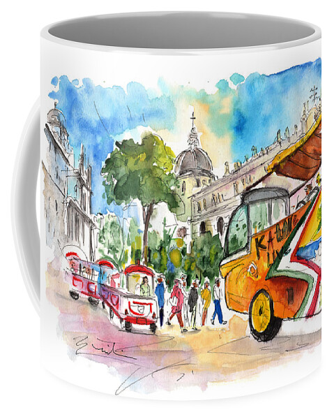 Travel Coffee Mug featuring the painting Catania 02 by Miki De Goodaboom