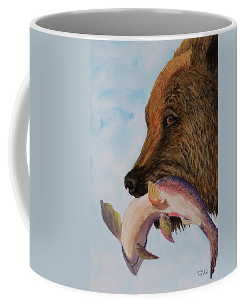 Animal Coffee Mug featuring the painting Catch Of The Day by Darice Machel McGuire