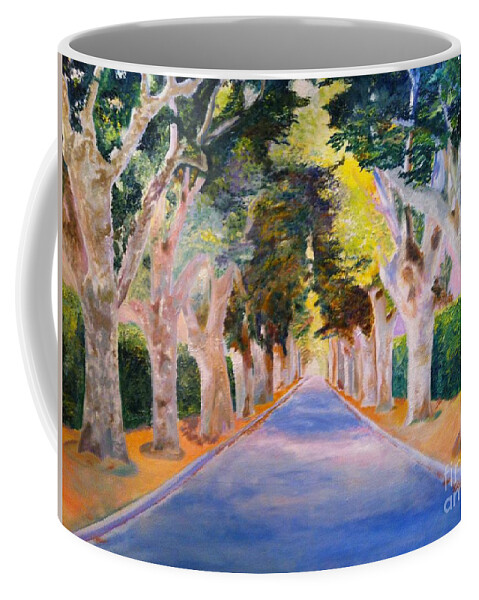 Trees Coffee Mug featuring the painting Cathedral by Kate Conaboy