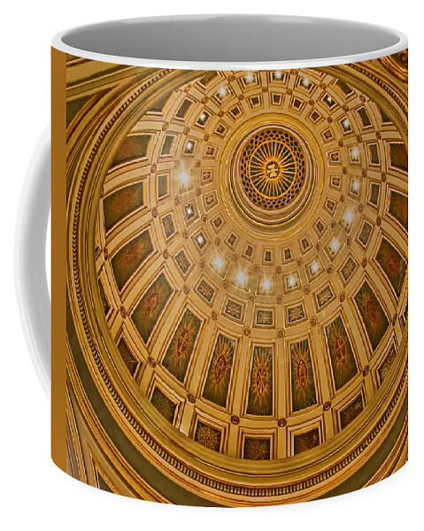Cathedral Of The Sacred Heart Dome Coffee Mug featuring the photograph Cathedral of the Sacred Heart Dome by Jemmy Archer