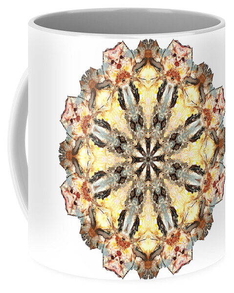 Mandala Coffee Mug featuring the photograph Cecropia Sun by Lisa Lipsett