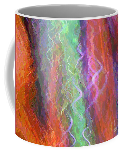 Celeritas Coffee Mug featuring the mixed media Celeritas 41 by Leigh Eldred