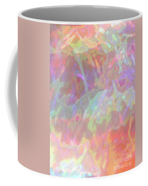 Celeritas Coffee Mug featuring the mixed media Celeritas 53 by Leigh Eldred