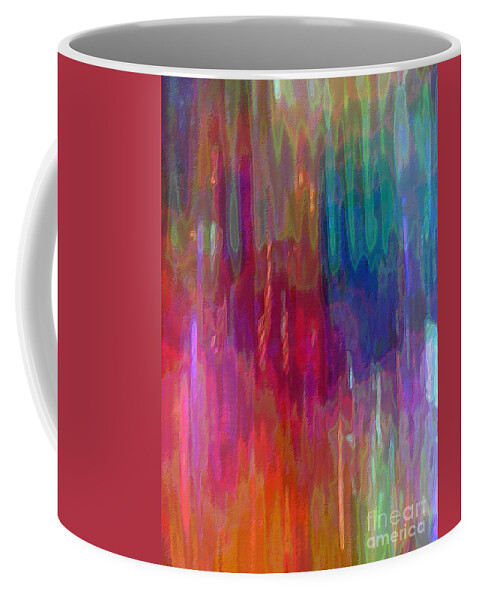 Celeritas Coffee Mug featuring the mixed media Celeritas 93 by Leigh Eldred