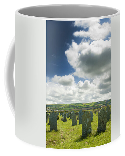 Cemetery Coffee Mug featuring the photograph Cemetery in Cornwall by Chevy Fleet