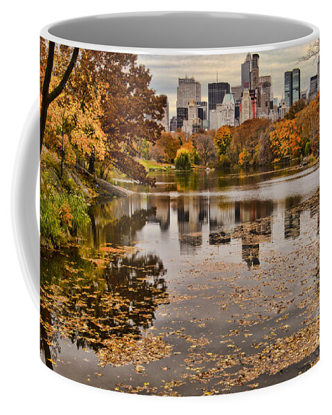 New York City Coffee Mug featuring the photograph Central Park in the Fall New York City by Sabine Jacobs